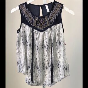 Xhilaration Juniors Boho Tank Top XS